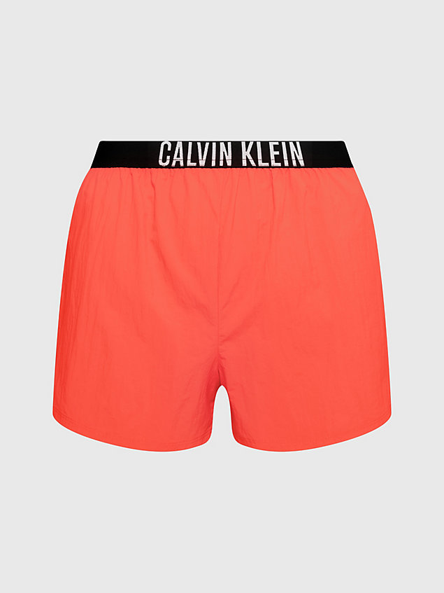 orange beach shorts - intense power for women calvin klein
