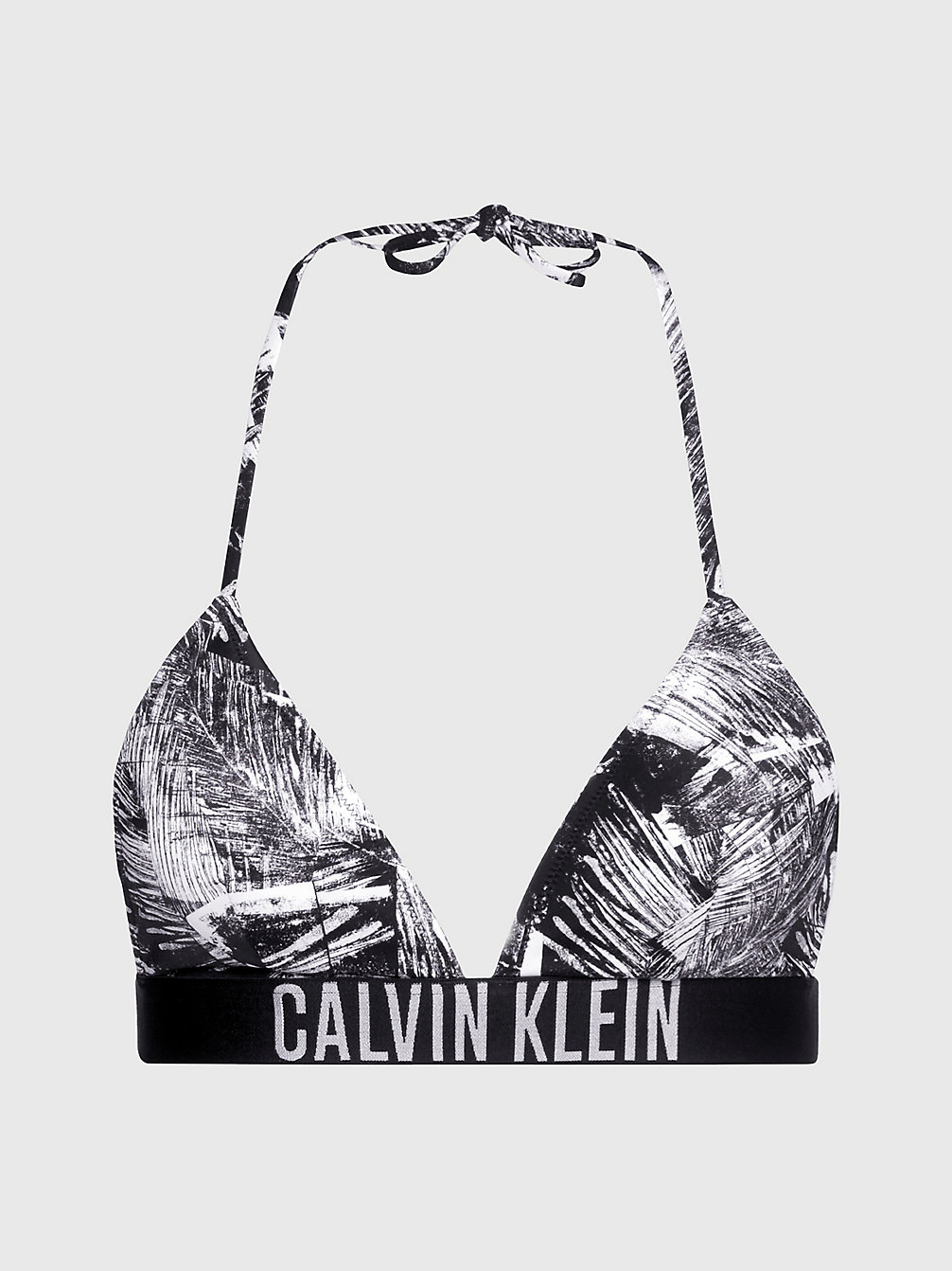 IP PALM COLLAGE BLACK AOP Triangle Bikini Top - Intense Power undefined women Calvin Klein