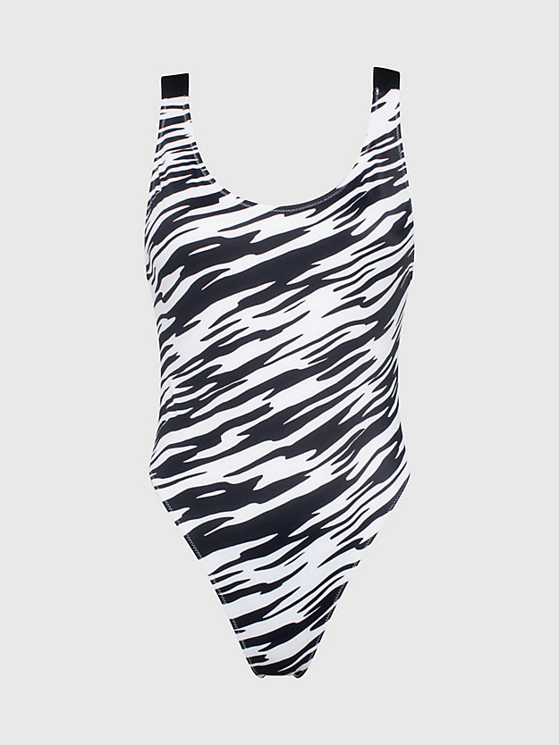 ip zebra aop swimsuit - intense power for women calvin klein