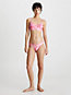 ck tie dye pink aop bralette bikini top - ck authentic for women calvin klein