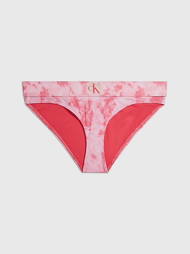 pink dół od bikini - ck authentic dla kobiety - calvin klein