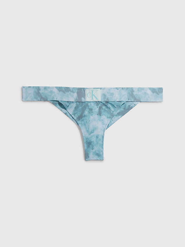 blue brazilian bikini bottoms - ck authentic for women calvin klein