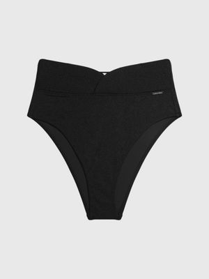 High Waisted Bikini Bottoms Structured Calvin Klein® KW0KW02141BEH