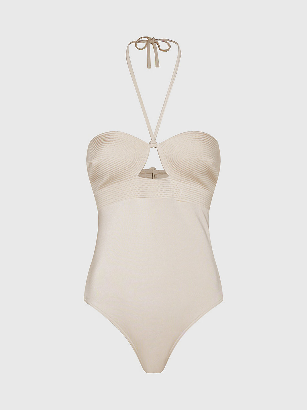 STONY BEIGE Halter Neck Swimsuit - Structured undefined women Calvin Klein