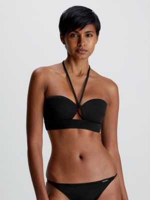 Calvin Klein Bikini Top Bralette Wireless in Black