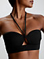 pvh black bralette bikini top - structured for women calvin klein