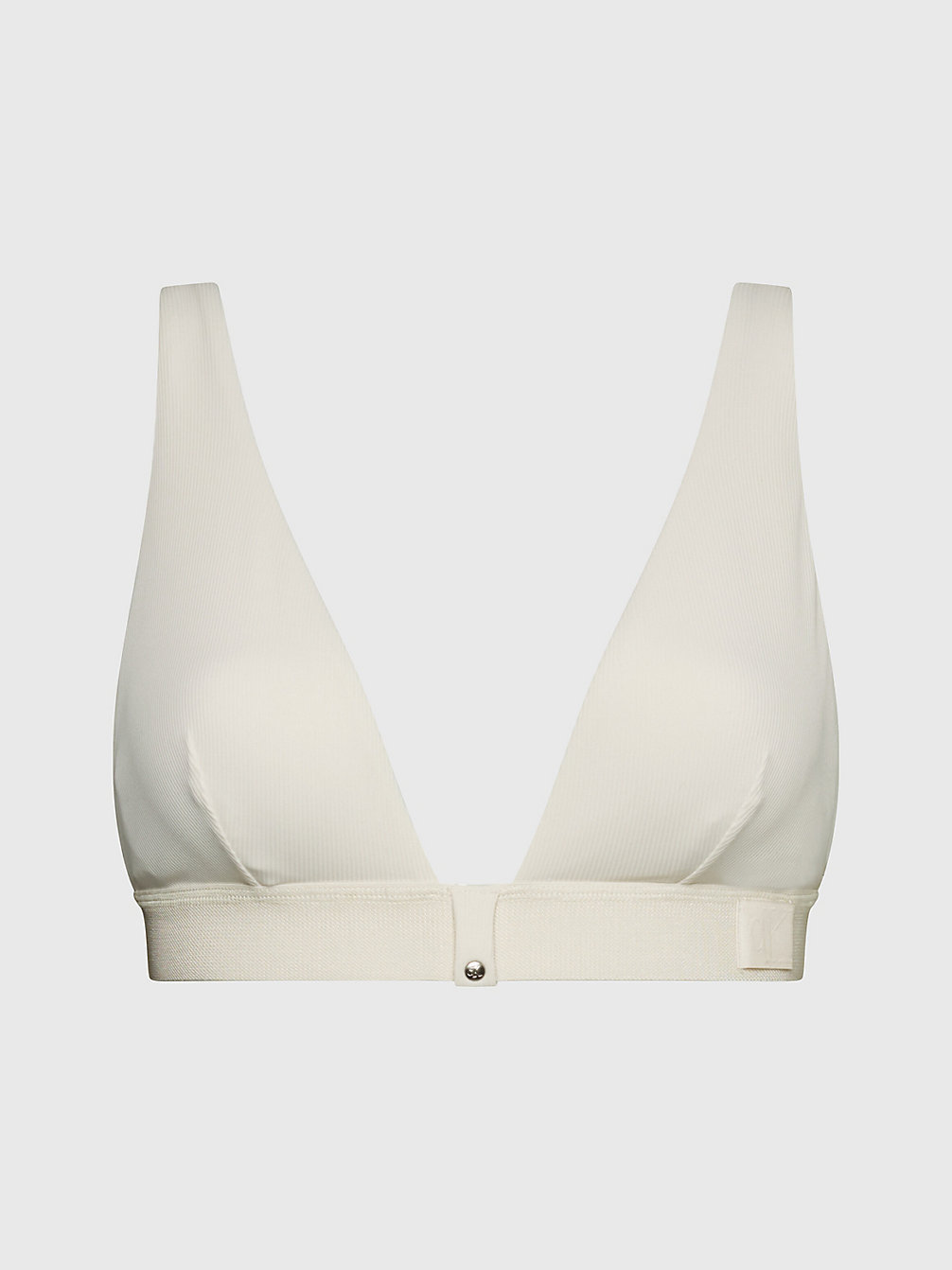 WHITE SAND Haut De Bikini Triangle - CK Monogram Rib undefined femmes Calvin Klein