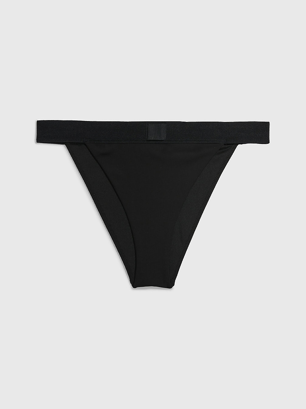 PVH BLACK High Leg Bikini Bottoms - CK Monogram Rib undefined women Calvin Klein