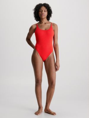 Scoop Back Swimsuit - CK Texture Calvin Klein® | KW0KW02159XNE