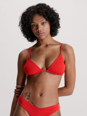 Triangle Bikini Top - CK Texture Calvin Klein® | KW0KW02160XNE