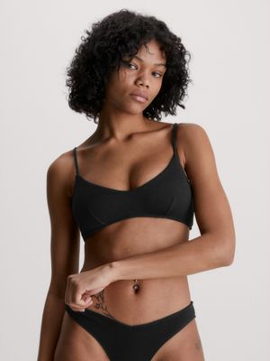 Black bralette swim store top