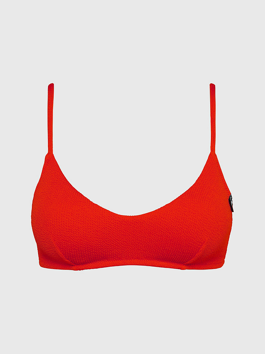 CAJUN RED Bralette Bikini Top - CK Texture undefined women Calvin Klein