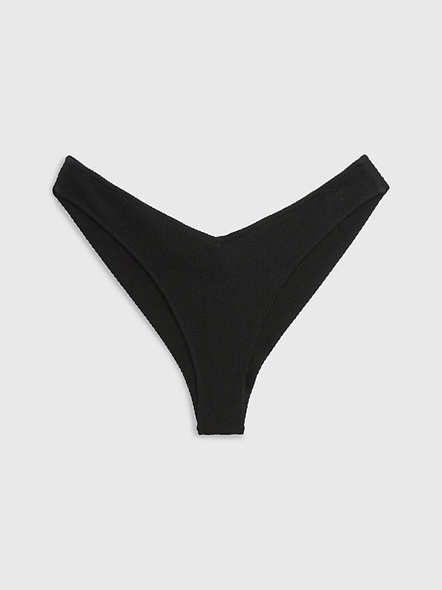 PVH BLACK Brazilian Bikini Bottoms - CK Texture for women CALVIN KLEIN