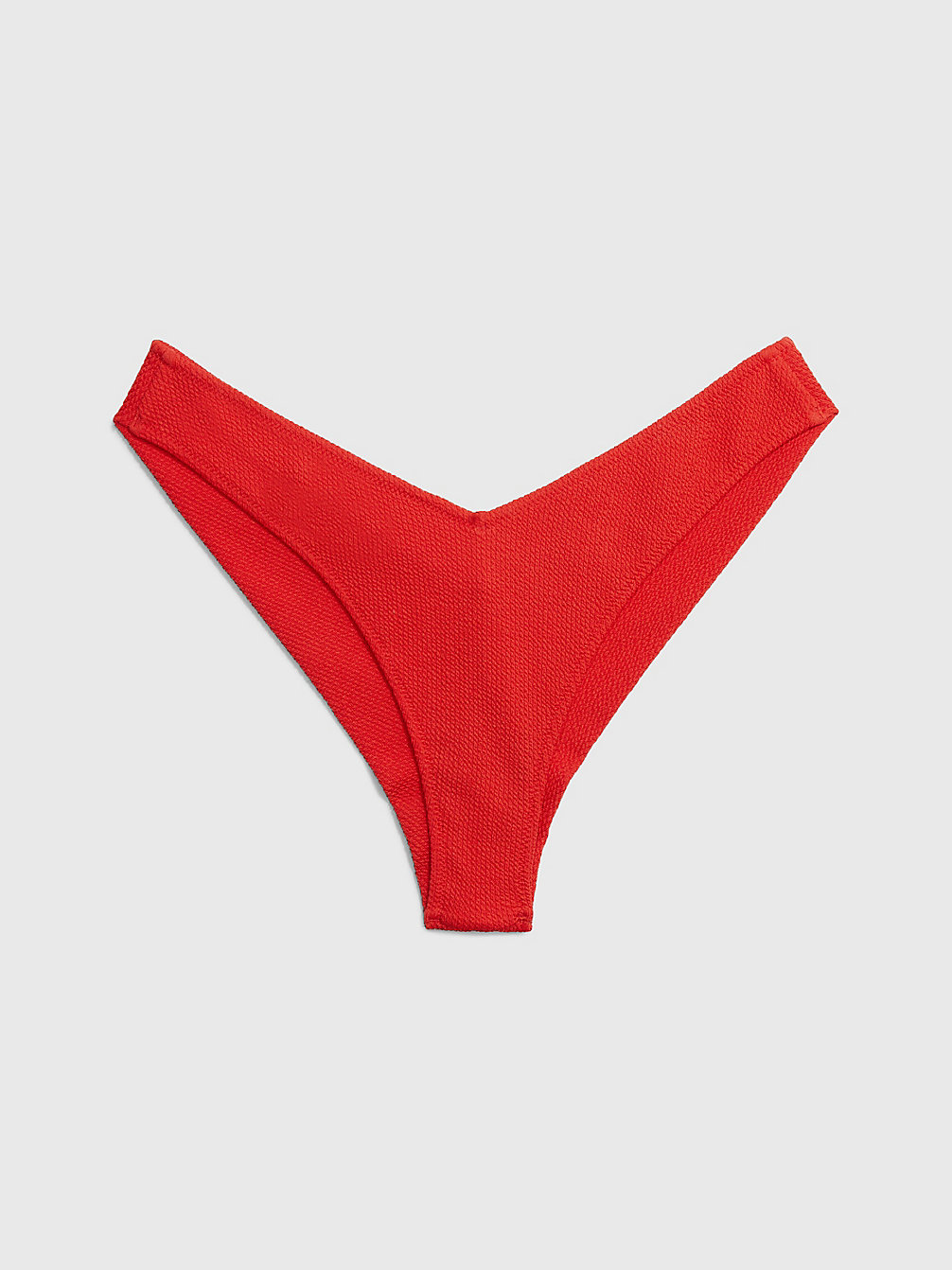 CAJUN RED Brazilian Bikini Bottoms - CK Texture undefined women Calvin Klein