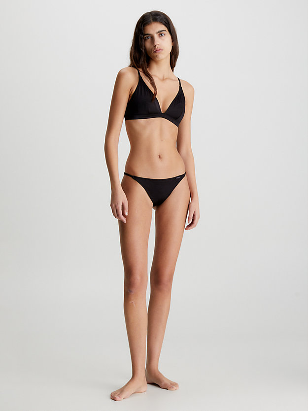 bas de bikini - structured pvh black pour femmes calvin klein