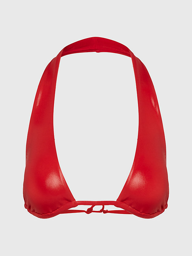 ORCHARD RED Halter Bikini Top - Neo Archive for women CALVIN KLEIN