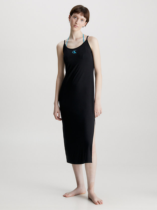 PVH BLACK Sukienka plażowa midi - CK Monogram dla Kobiety CALVIN KLEIN