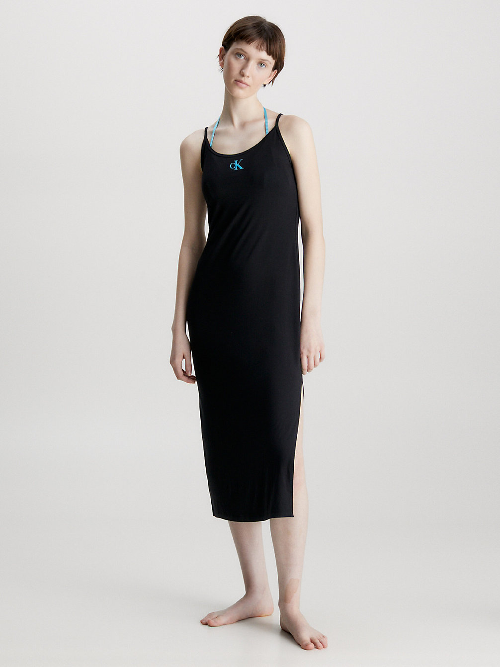 PVH BLACK Robe De Plage Longueur Midi - CK Monogram undefined femmes Calvin Klein