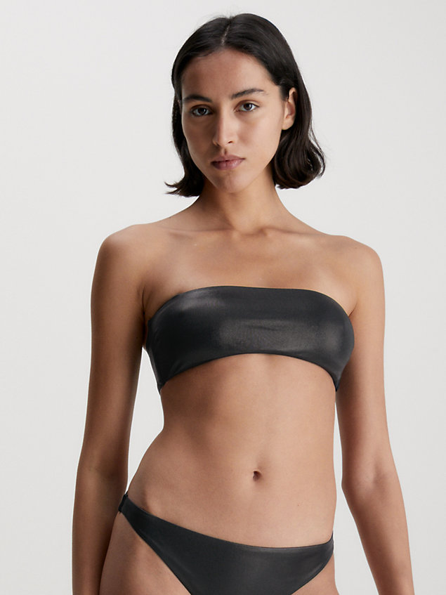black bandeau bikini top - neo archive for women calvin klein