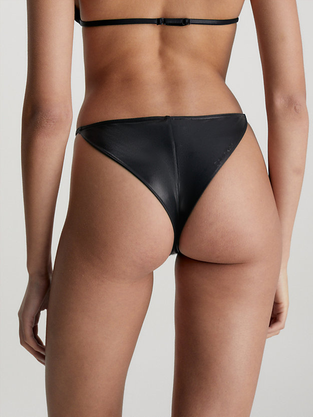 pvh black brazilian bikini bottoms - neo archive for women calvin klein