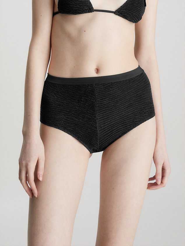 black hipster-bikinihose - ck texture für damen - calvin klein
