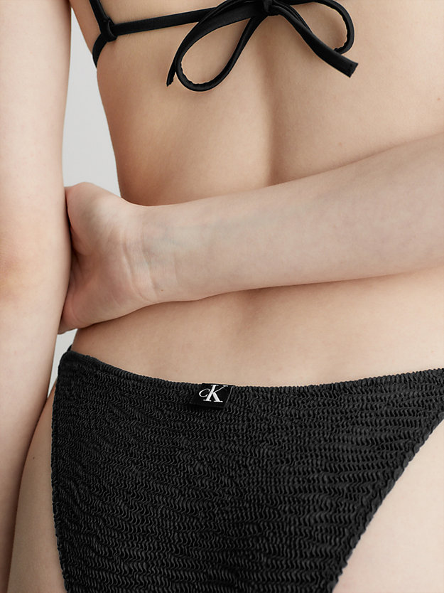 pvh black dół od bikini brazyliany - ck texture dla kobiety - calvin klein