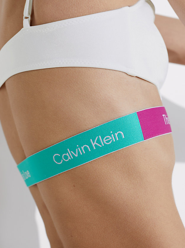 PVH CLASSIC WHITE Bralette Bikini Top - Pride for women CALVIN KLEIN