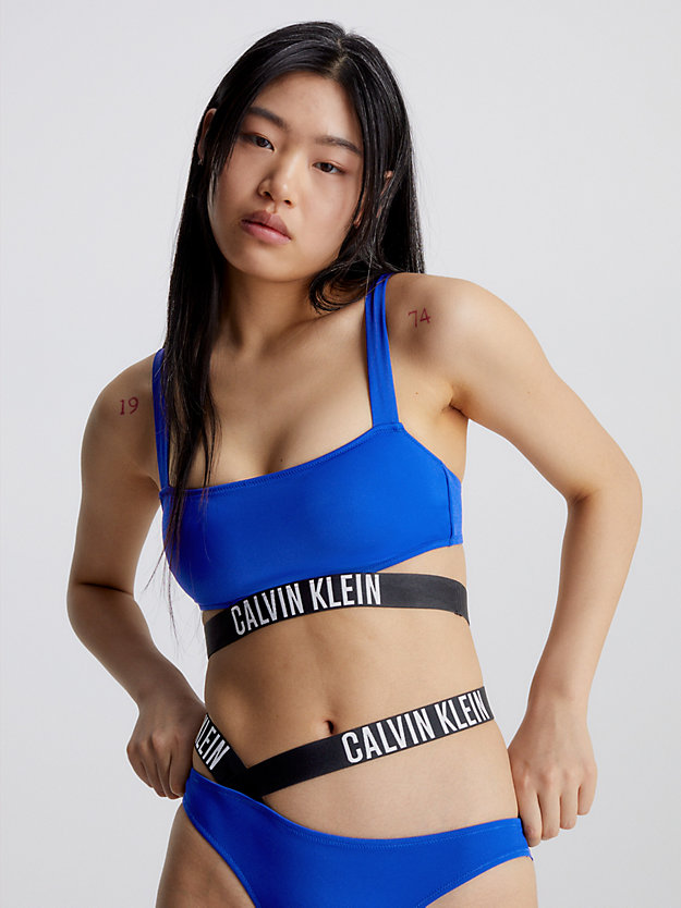 BISTRO BLUE Bralette Bikini Top - Intense Power for women CALVIN KLEIN