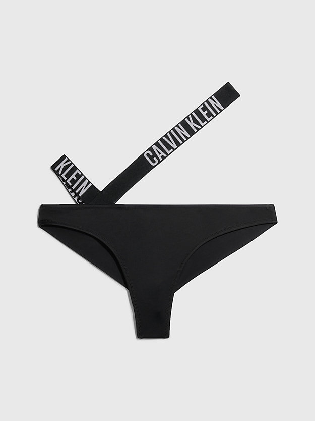 pvh black brazilian bikini bottoms - intense power for women calvin klein