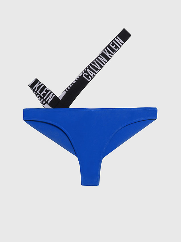 slip bikini brasiliani - intense power blue da donna calvin klein