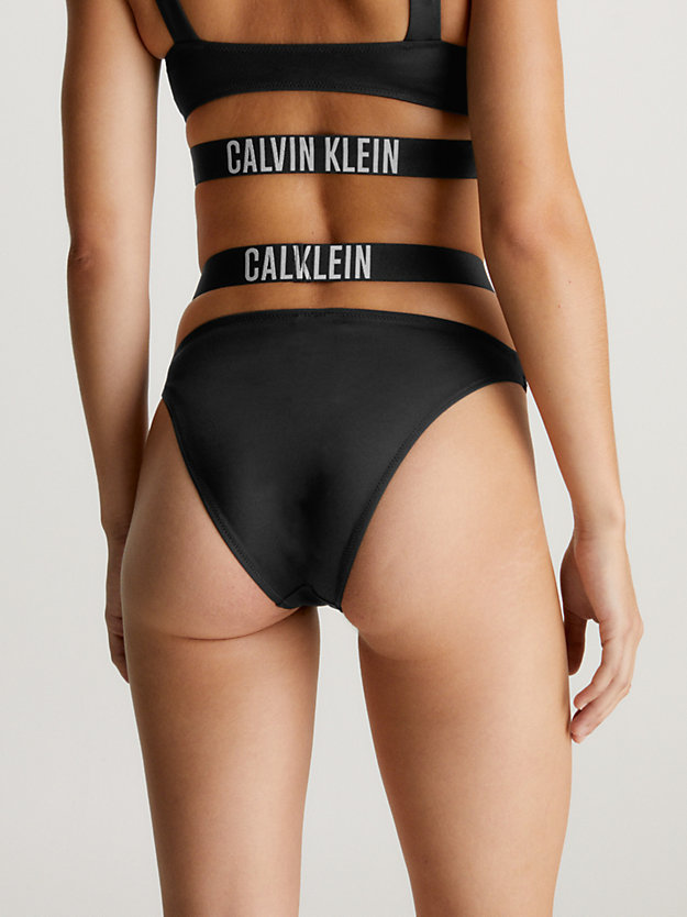 pvh black dół od bikini z wysokimi nogawkami - intense power dla kobiety - calvin klein