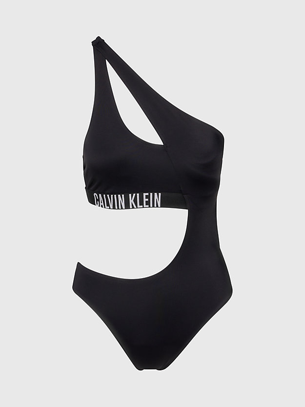 pvh black cut out swimsuit - intense power for women calvin klein