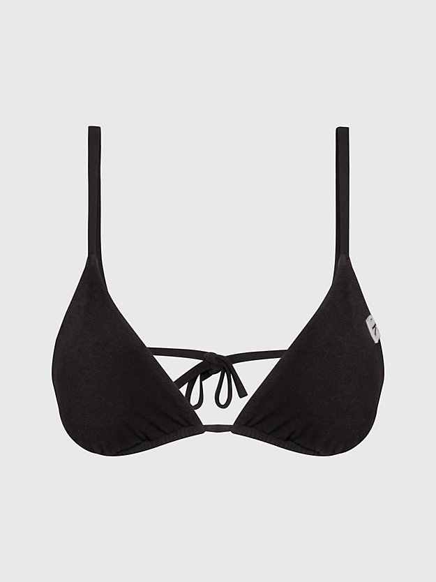 pvh black triangel bikini-top – ck texture für damen - calvin klein