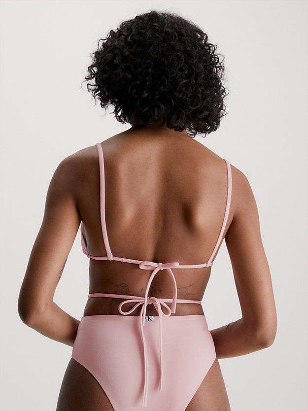 dreamy pink triangel bikinitop - ck texture voor dames - calvin klein