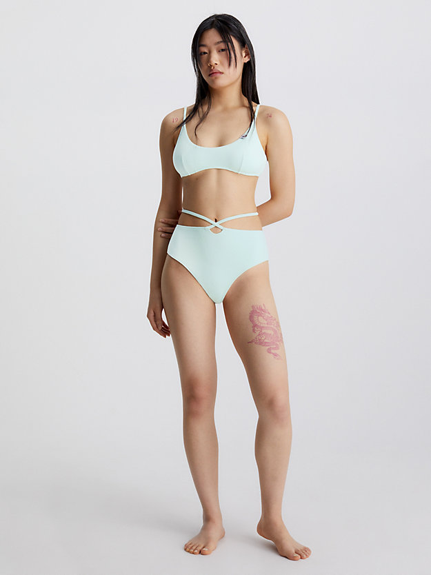 FROSTY MINT Bralette Bikini-Top – CK Texture für Damen CALVIN KLEIN