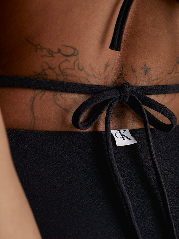 PVH BLACK Bas de bikini taille haute - CK Texture for femmes CALVIN KLEIN