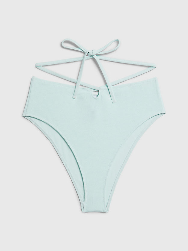 frosty mint high waisted bikini bottoms - ck texture for women calvin klein