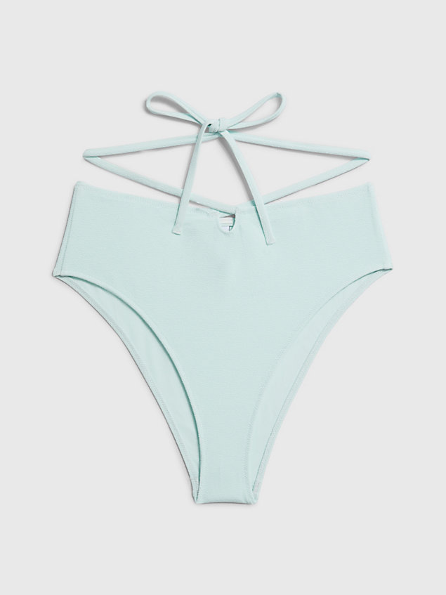 green high waisted bikini bottoms - ck texture for women calvin klein