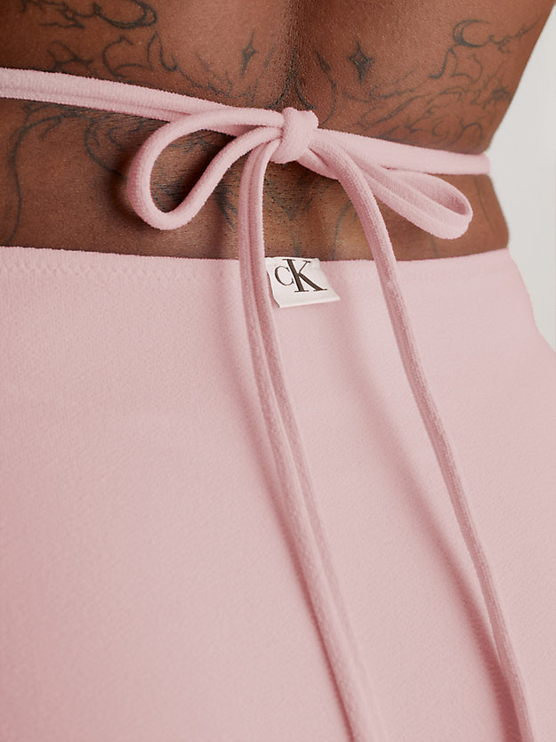 dreamy pink bikinibroekje met hoge taille - ck texture voor dames - calvin klein