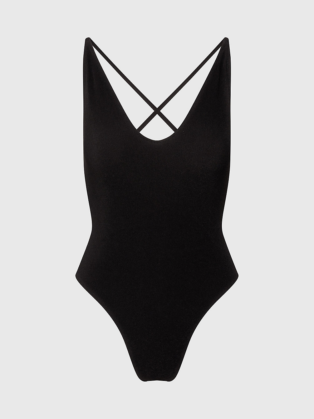 PVH BLACK Cross-Back-Badeanzug – CK Texture undefined Damen Calvin Klein