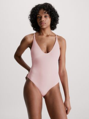 Maillot de bain 1 pièce pour femme - Dos nu - Bretelles - Short en