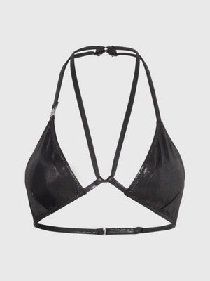 Calvin Klein Triangle Women's Bikini Top Black KW0KW02038 - Scarpe