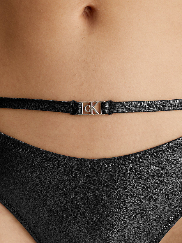 pvh black string bikinibroekje - ck festive voor dames - calvin klein