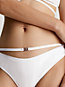 pvh classic white thong bikini bottoms - ck festive for women calvin klein