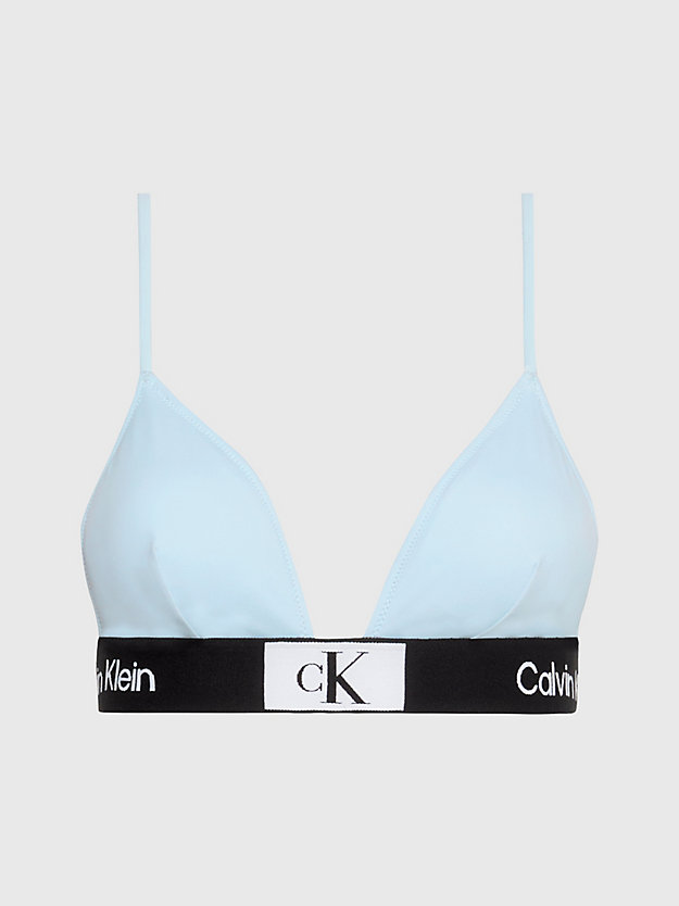 top bikini a triangolo - ck96 keepsake blue da donna calvin klein