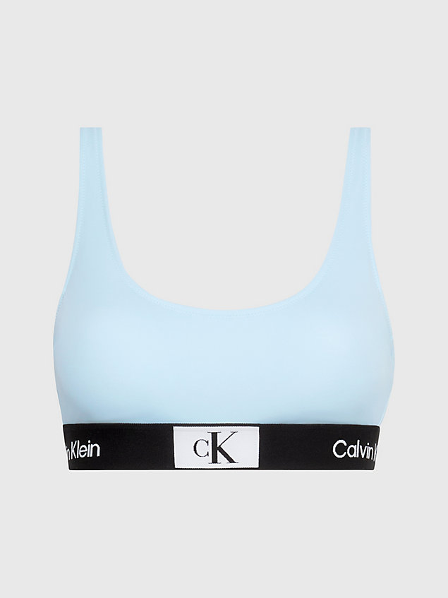 blue bralette bikini-top - ck96 für damen - calvin klein