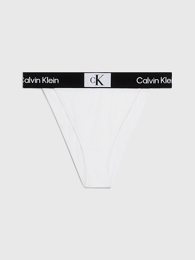 white high waist bikinihose - ck96 für damen - calvin klein