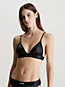 pvh black triangle bikini top - ck refined for women calvin klein