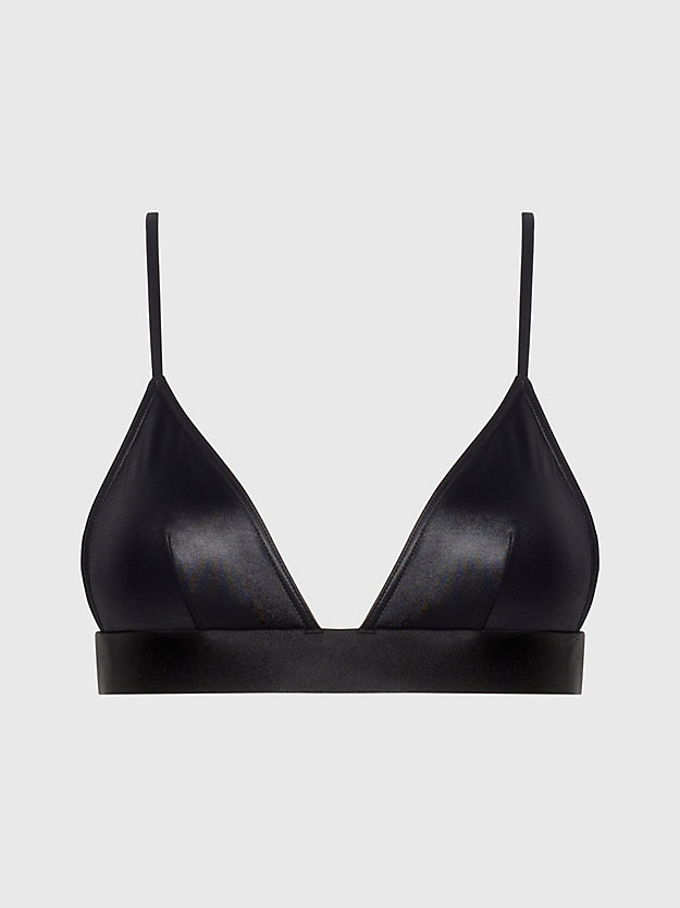 pvh black triangel bikini-top - ck refined für damen - calvin klein