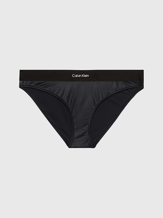 black bikini bottoms - ck refined for women calvin klein